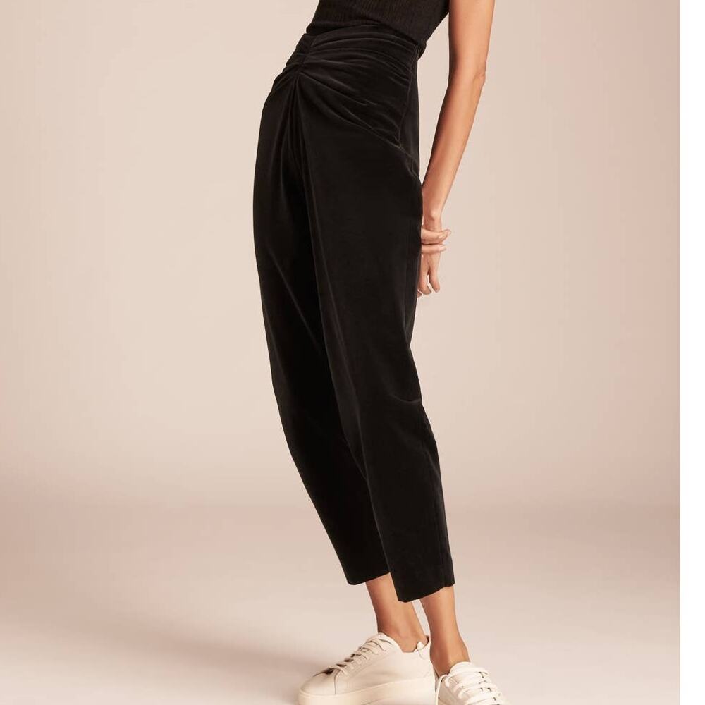 Zara Limited Edition High-Rise Velvet Pants